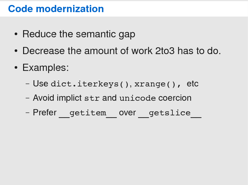 Porting your code to Python 3